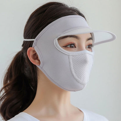 Lightweight Outdoor Sun Hat with UV Face Mask