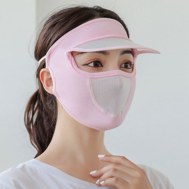 Lightweight Outdoor Sun Hat with UV Face Mask