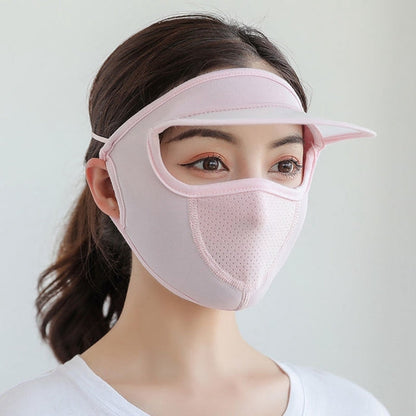 Lightweight Outdoor Sun Hat with UV Face Mask