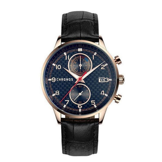 Elegant Premium Leather Band Wristwatch - Fesara