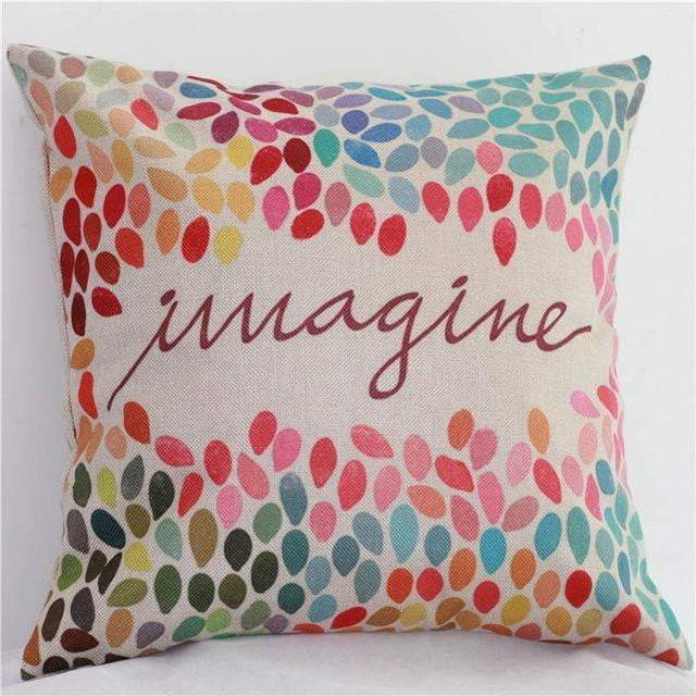 Colorful Bird Tree of Life Pattern Throw Pillow Cover
