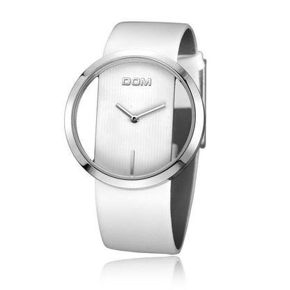 Sleek Crystal Clear Fashion Watch