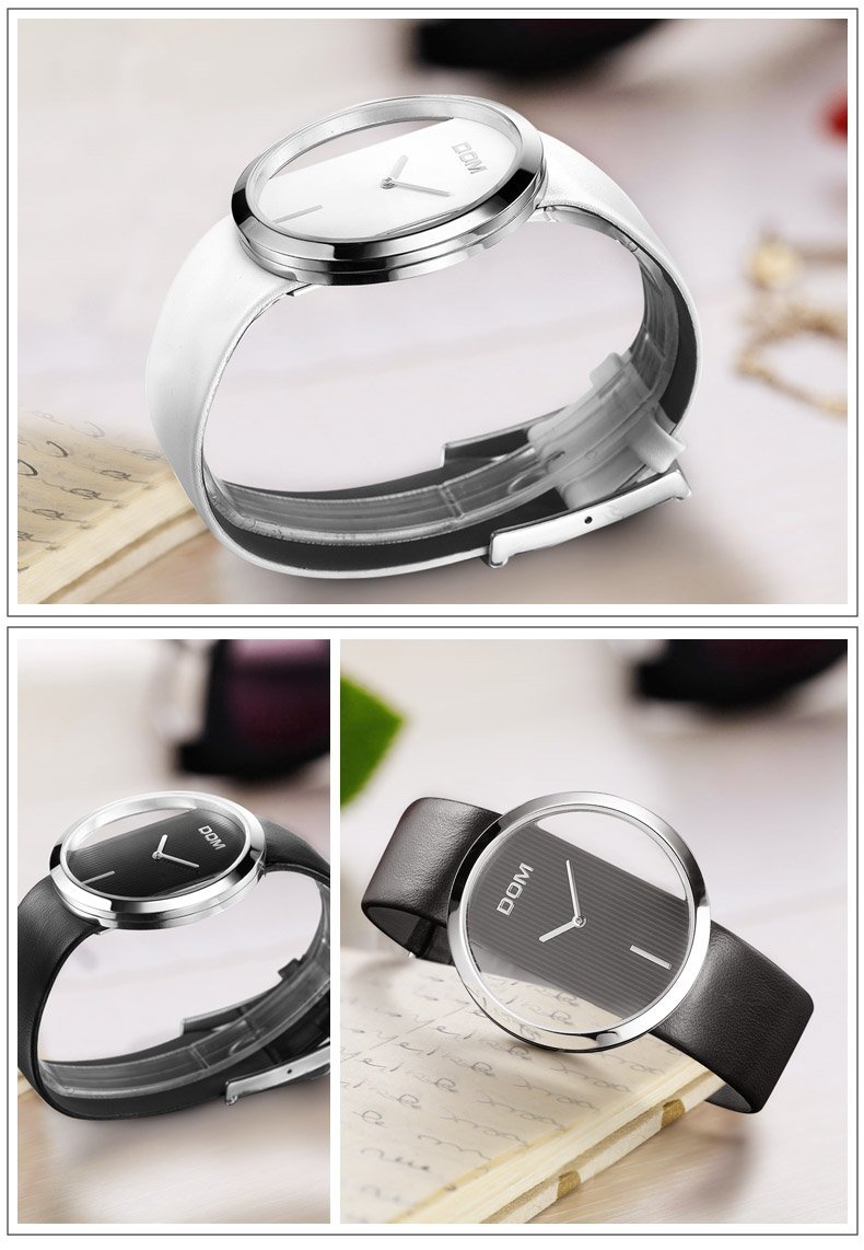 Sleek Crystal Clear Fashion Watch