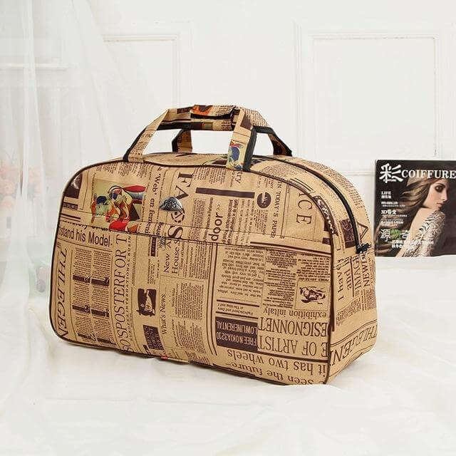 Stylish Canvas Travel Duffel Zipper Bags