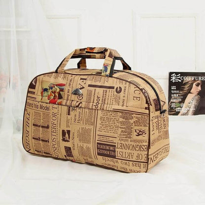 Stylish Canvas Travel Duffel Zipper Bags