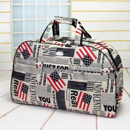 Stylish Canvas Travel Duffel Zipper Bags