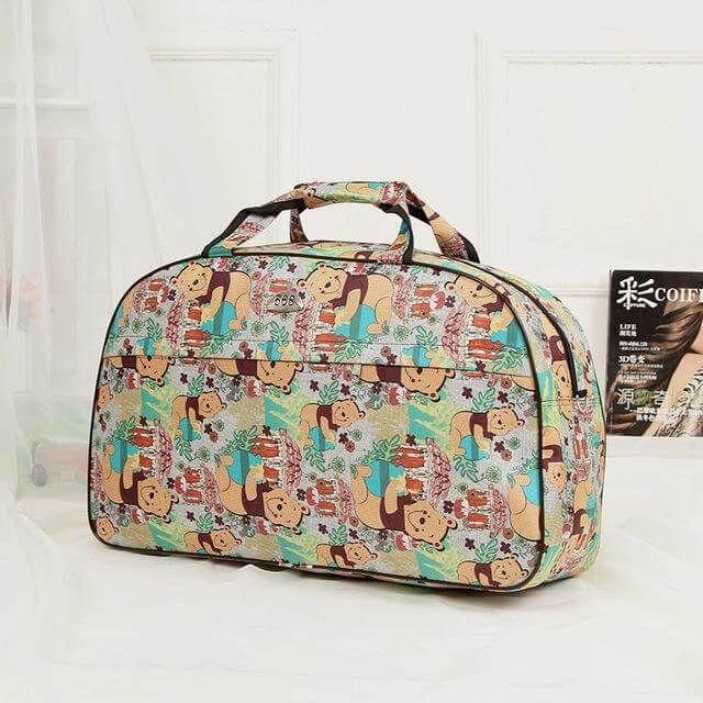 Stylish Canvas Travel Duffel Zipper Bags