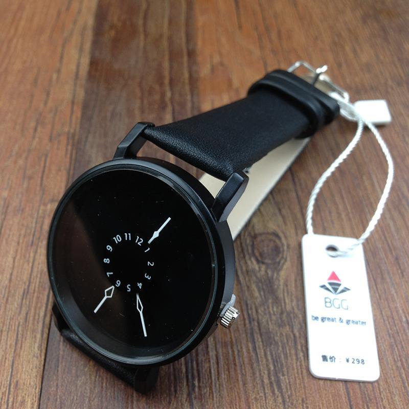 Elegant Real Leather Fashion Women's Wrist Watch