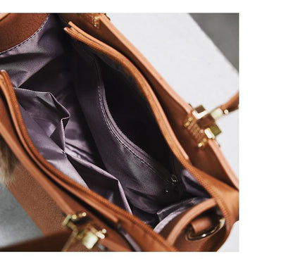 Luxury Soft Leather Ladies Shoulder Handbag
