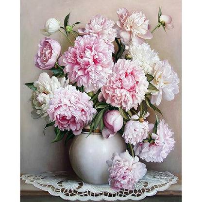 Beautiful Flowers Paint By Numbers Art Kit - Fesara