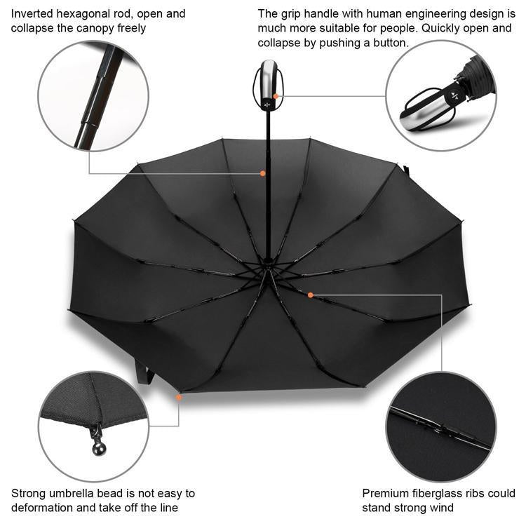 Compact Auto Open Close Waterproof Umbrella
