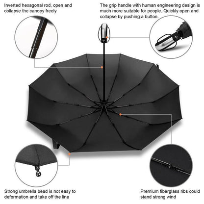 Compact Auto Open Close Waterproof Umbrella