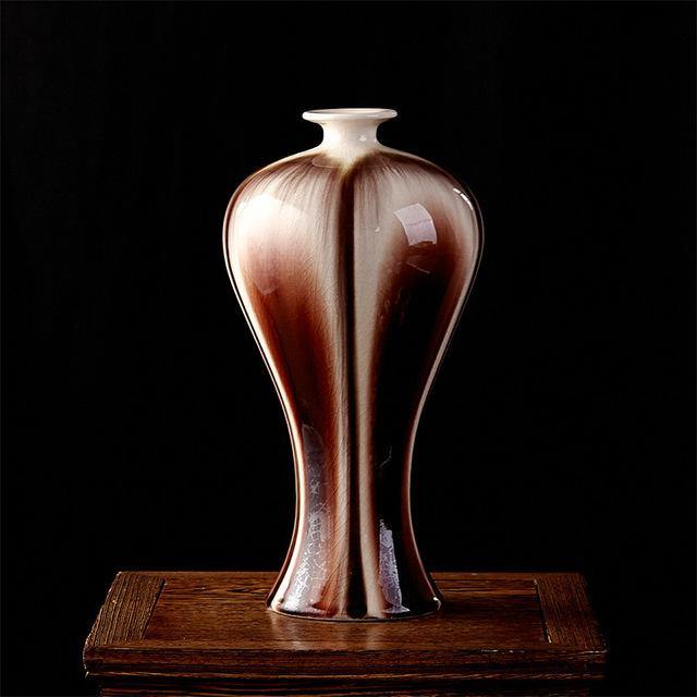 Traditional Chinese Style Cracked Glaze Decorative Vase