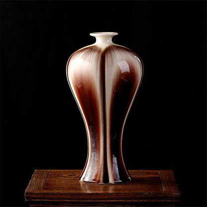 Traditional Chinese Style Cracked Glaze Decorative Vase