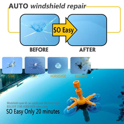 Easy Car Windshield Repair DIY Kit Glass Fix