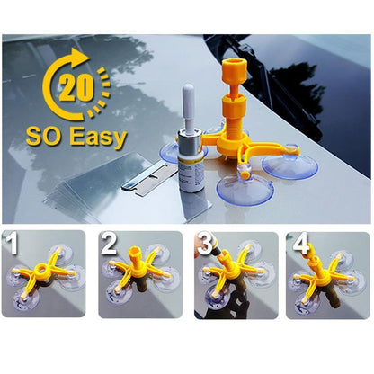 Easy Car Windshield Repair DIY Kit Glass Fix