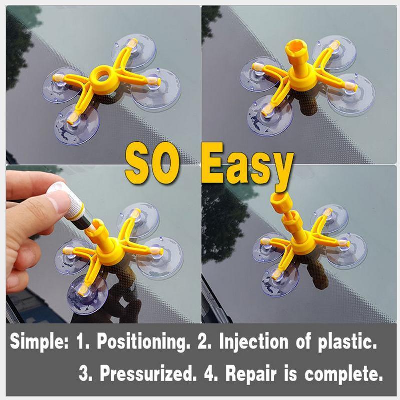 Easy Car Windshield Repair DIY Kit Glass Fix