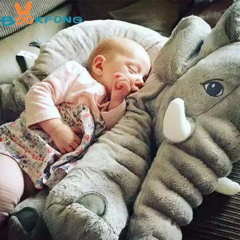 Cuddly Soft Baby Elephant Toy Pillow