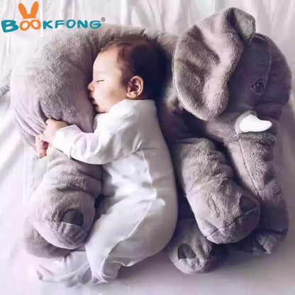 Cuddly Soft Baby Elephant Toy Pillow