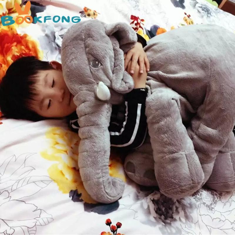 Cuddly Soft Baby Elephant Toy Pillow