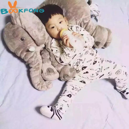 Cuddly Soft Baby Elephant Toy Pillow