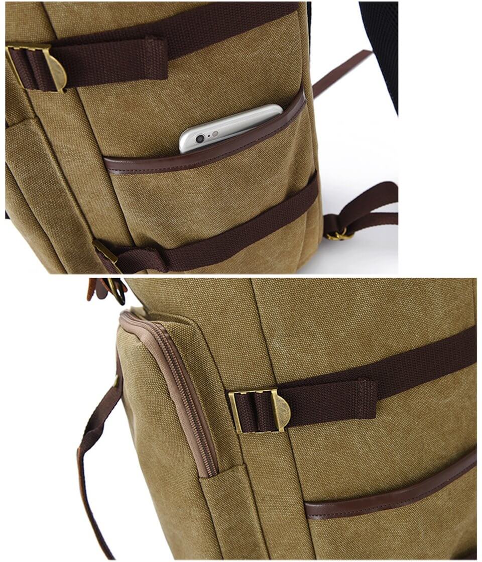 Spacious Retro Style Travel Backpack