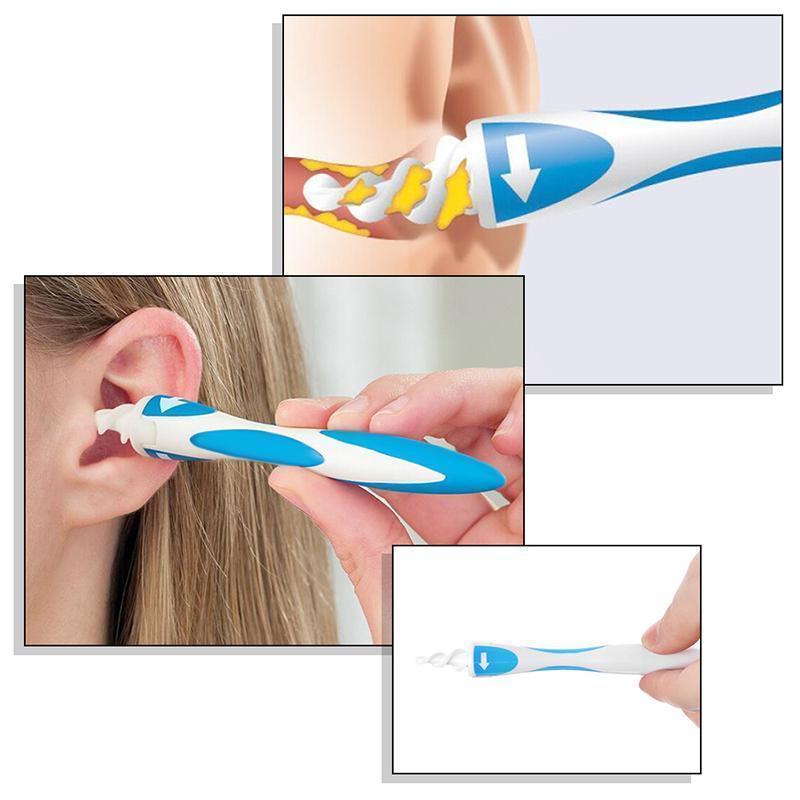Easy Ear Cleaner Spiral Remover with 16 Extra Tips - Fesara