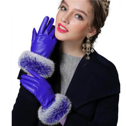 Luxurious Real Fur Winter Gloves for Women