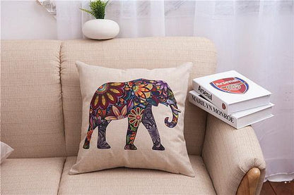 Beautiful Elephant Pattern Throw Pillow Covers
