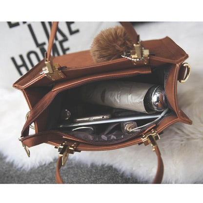 Luxury Soft Leather Ladies Shoulder Handbag