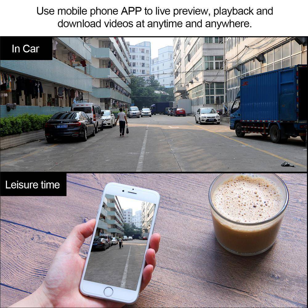 HD Car Dash Camera WiFi DVR Recorder