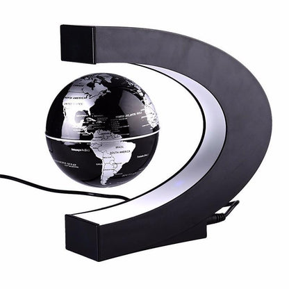 Luxury Floating Globe Lamp with LED Light and US Plug