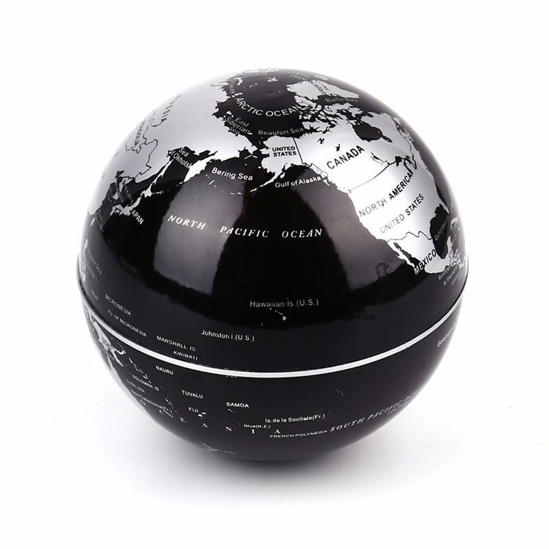 Luxury Floating Globe Lamp with LED Light and US Plug