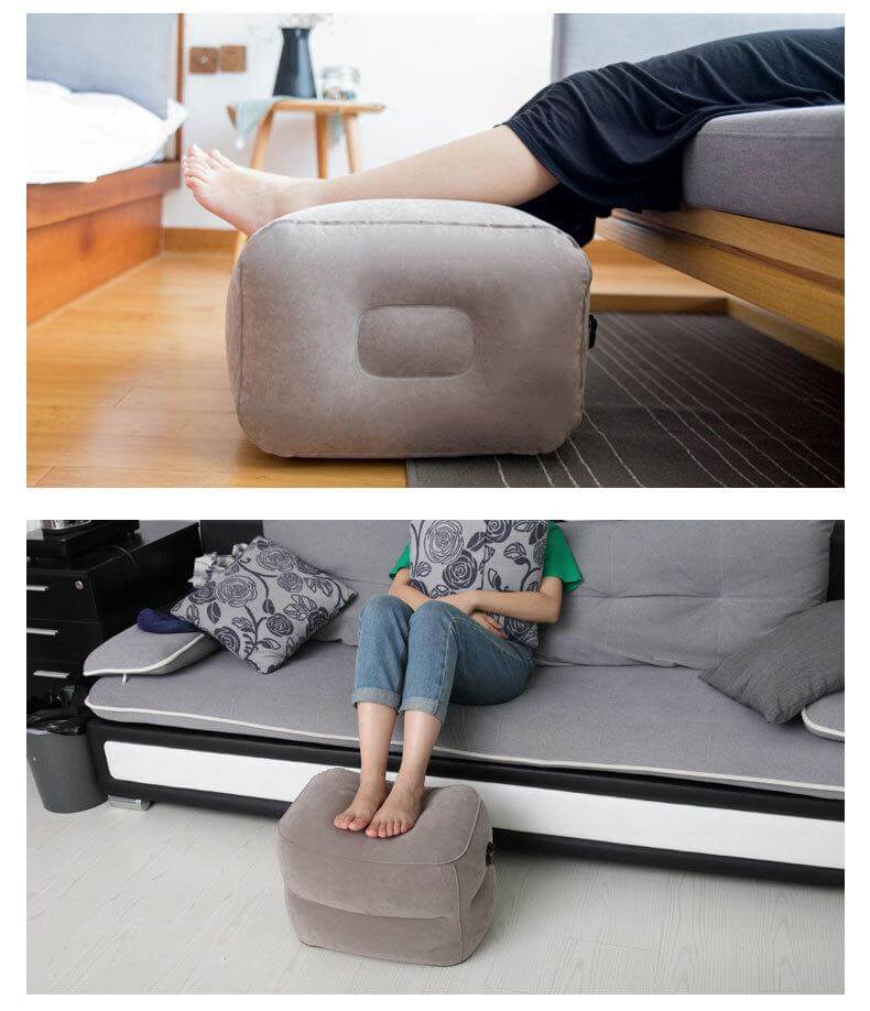Portable Inflatable Foot Rest Travel Pillow