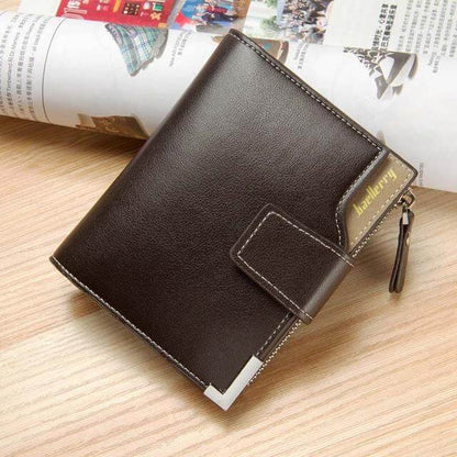Leather Men's Slim Wallet Clutch