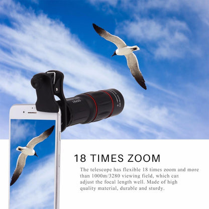 High Power 18X Zoom Mobile Phone Lens Kit