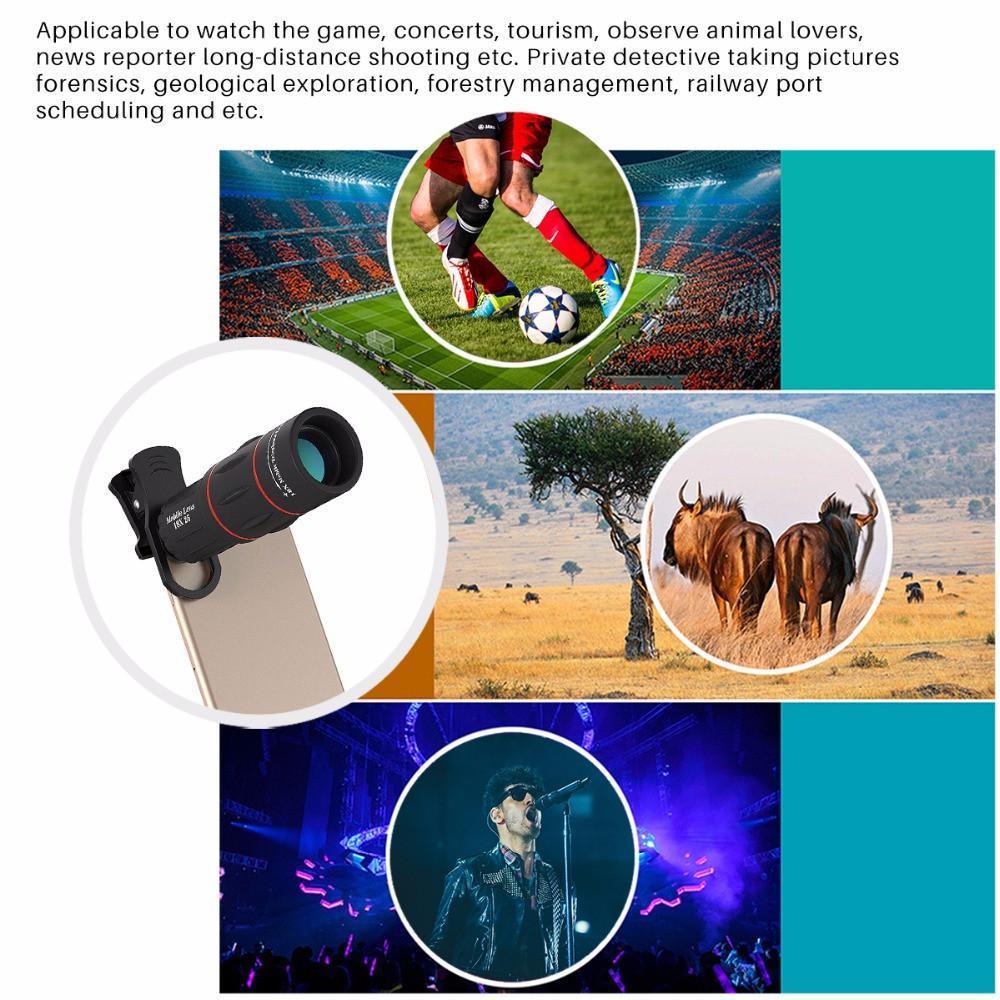 High Power 18X Zoom Mobile Phone Lens Kit