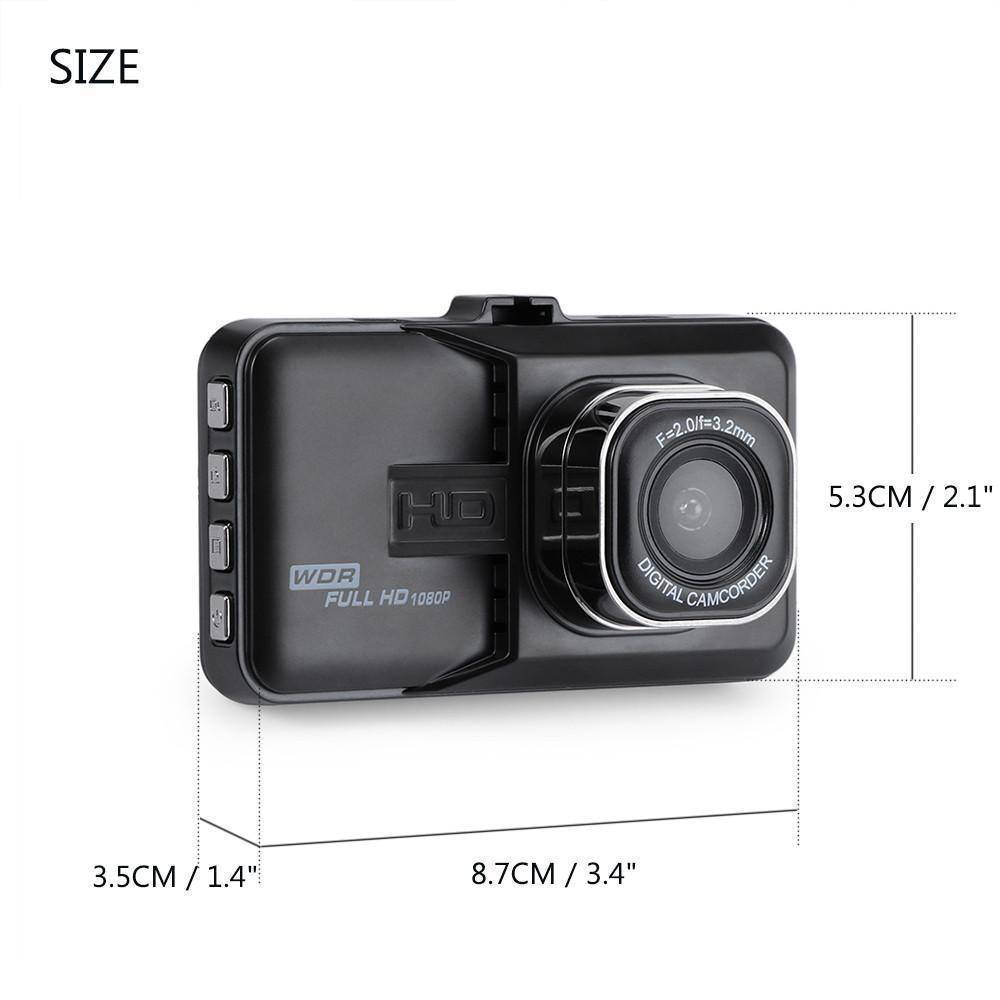 Compact Car Dash Cam 1080P HD Night Vision Recorder