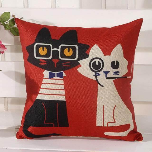 Cute Kitty Soft Pillow Covers - Fesara