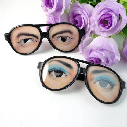 Funny Novelty Gag Glasses with Fake Eyes - Fesara