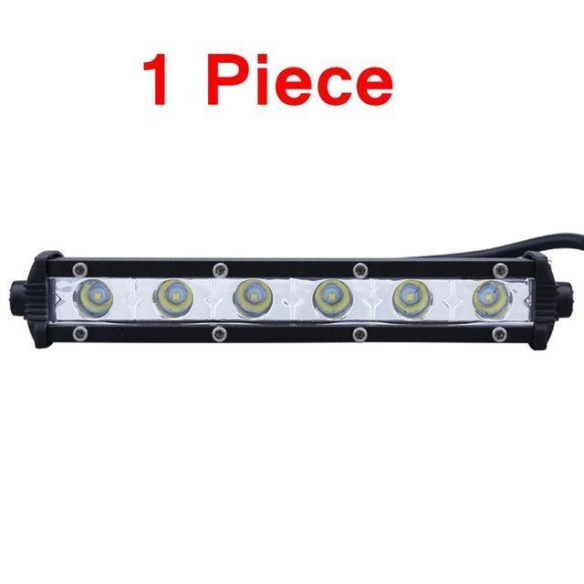 Compact 6 24W LED Offroad Light Bar for Cars