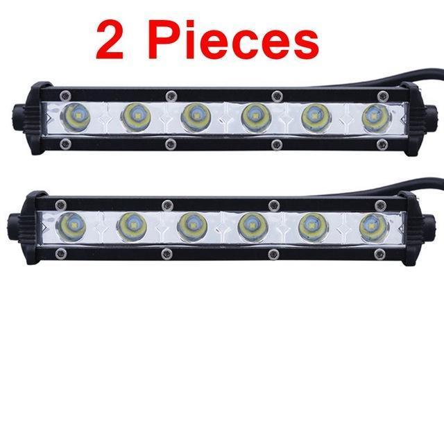 Compact 6 24W LED Offroad Light Bar for Cars