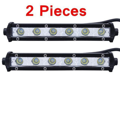 Compact 6 24W LED Offroad Light Bar for Cars