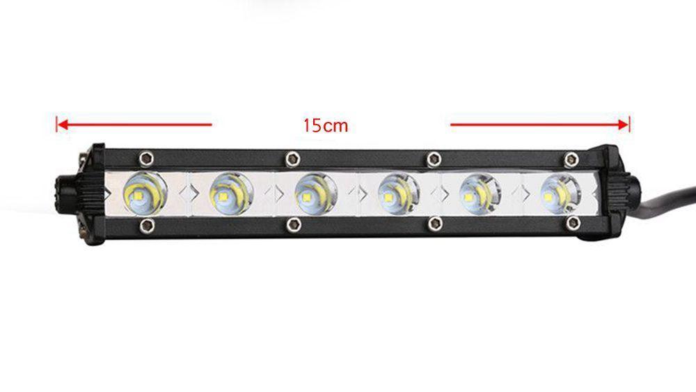 Compact 6 24W LED Offroad Light Bar for Cars