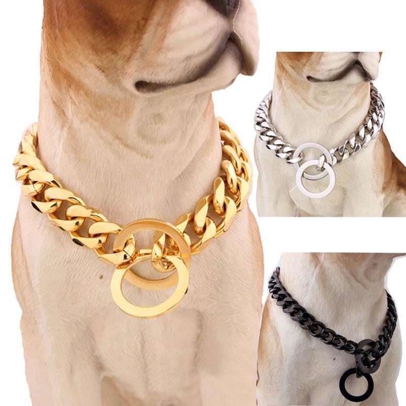 Stylish Wide Hip Hop Dog Collar 15mm