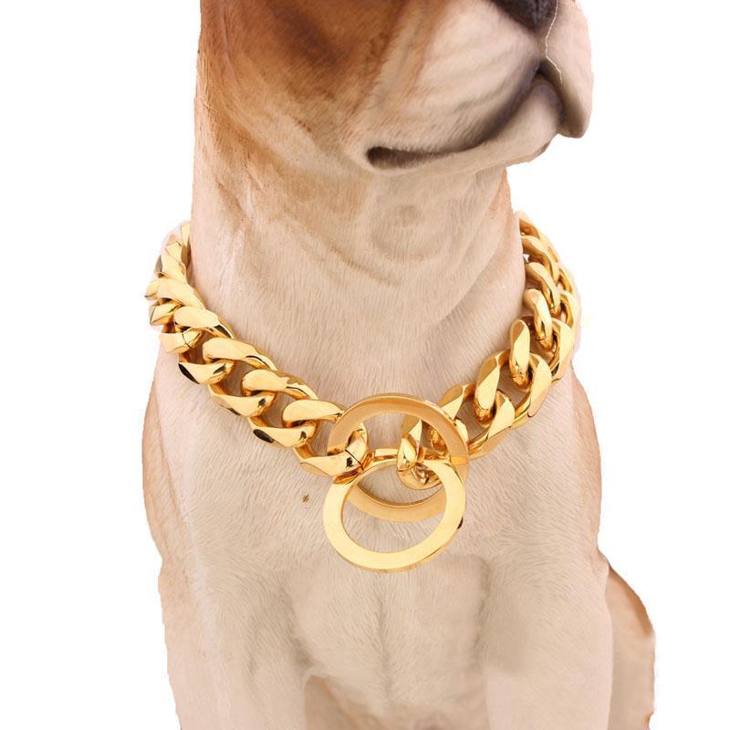 Stylish Wide Hip Hop Dog Collar 15mm