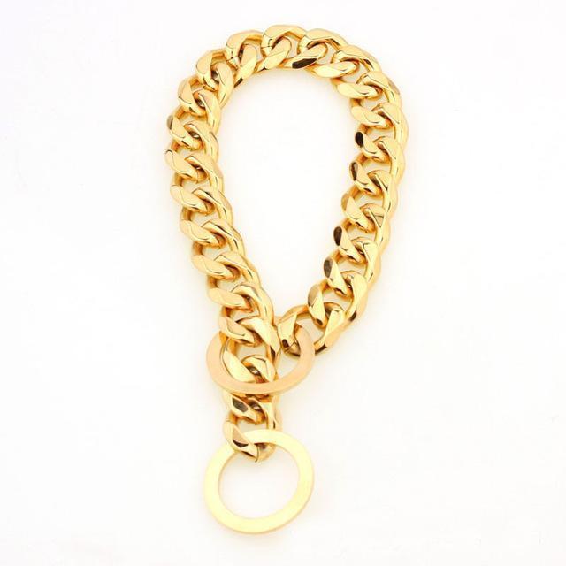 Stylish Wide Hip Hop Dog Collar 15mm