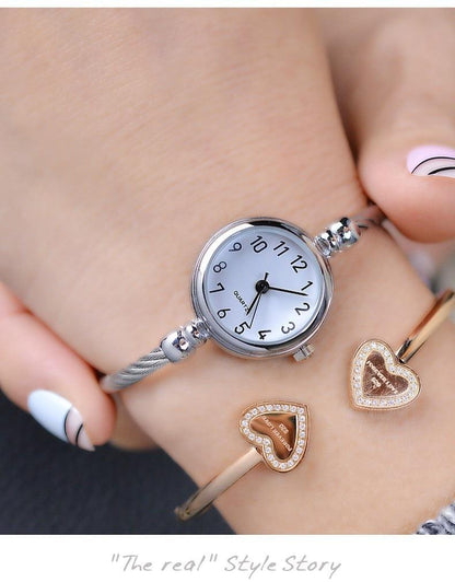 Classic Vintage Women's Leather Wrist Watch
