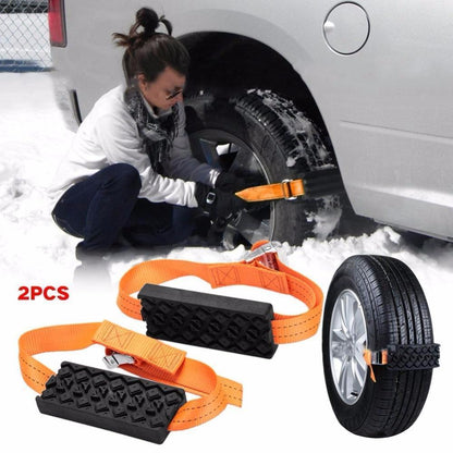 Heavy Duty Snow Tire Chain Set 2PCS