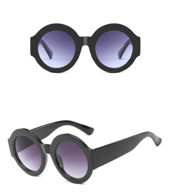 Stylish Red Green Circle Shade Sunglasses - Fesara